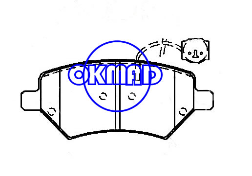 CHERY A5 E5 Qiyun 3 Pastilha de freio FMSI:8903-D1674 OEM:A216GN3501080BA GDB7814, F1674